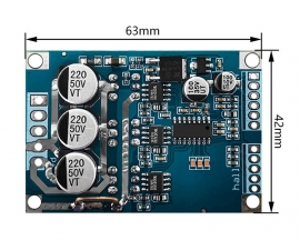 DC 12-36V 500W Brushless Motor Drive Controller Board, Hall BLDC Motor Control Driver Board